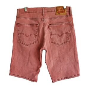 Levi's 502 Tapered Faded Pink Red‎ Denim Shorts Men's Size 31